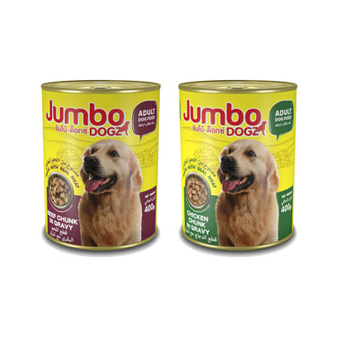 JUMBO Dogz Canned Chunk in Gravy 400g - Beef Chunk in Gravy